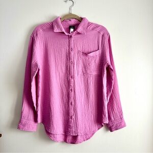 Echo • Gauze Boyfriend Shirt in‎ Cyclamen